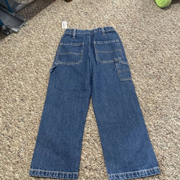 Old Navy High-Waisted Carpenter Jeans for Girls ~ Size 7 ~ NWT - Picture 2 of 5